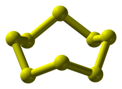 The structure of the cyclooctasulfur molecule, S8
