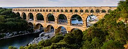 The Ancient Romans built aqueducts to bring a steady supply of clean and fresh water to cities and towns in the empire.[11]
