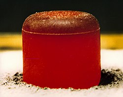 A glowing-hot plutonium pellet was the power source for the probe's radioisotope thermoelectric generator