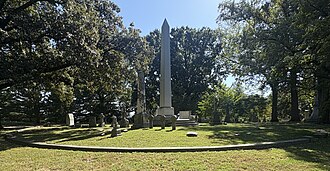 Clark family plot at Bellefontaine Cemetery