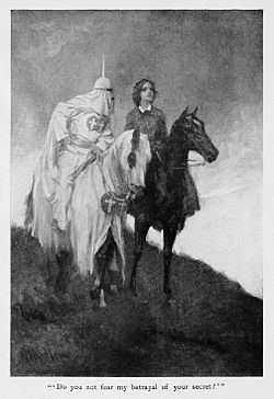 Frontispiece to the first edition of Dixon's The Clansman, by Arthur I. Keller