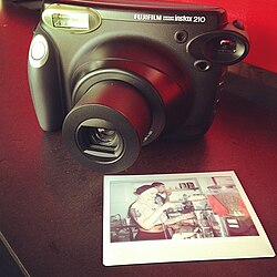 Fujifilm Instax 210 with instant photograph
