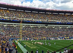 Pitt Football playing Notre Dame at Acrisure Stadium in 2015