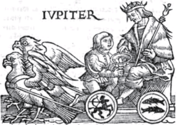 Jupiter, woodcut from a 1550 edition of Guido Bonatti's Liber Astronomiae