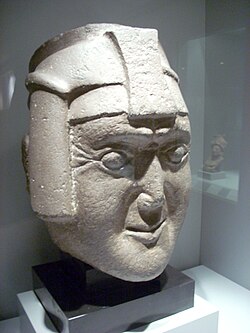 Diorite Viracocha Inca sculpture from Amarucancha archeological site, Cusco