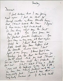 Woolf's suicide letter to her husband