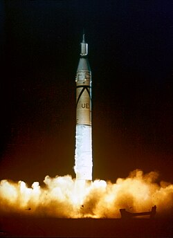 The launch of the satellite Explorer 1 on February 1, 1958
