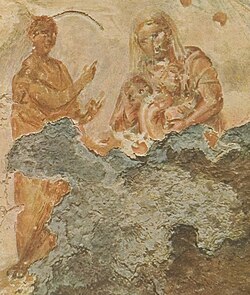Earliest fresco of the Virgin Mary, Catacomb of Priscilla, 2nd century[64]