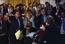 Nixon takes questions at 1973 press conference