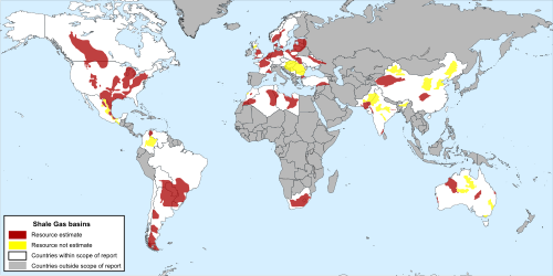 48 structural basins with shale gas and oil, in 39 countries, per the U.S. Energy Information Administration, 2011