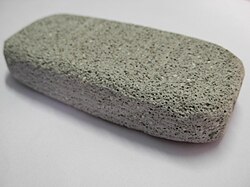 Bar of artificially produced pumice