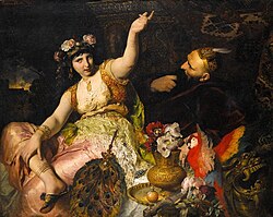 Scheherazade and Shahryar by Ferdinand Keller, 1880