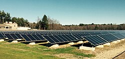 Peterborough's solar energy facility was the largest in New Hampshire when installed.