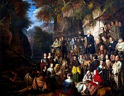 Covenanters in a Glen, a depiction of an illegal conventicle