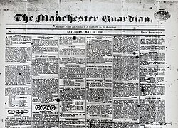 Manchester Guardian Prospectus, 1821