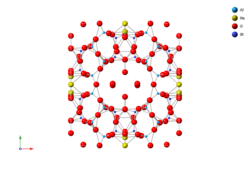 Zeolite Mordenite with some Si atoms substituted with Al atoms