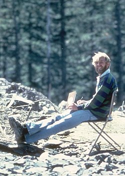 Volcanologist David A. Johnston (pictured 13 hours before his death) was among the approximately 57 people killed by the eruption.