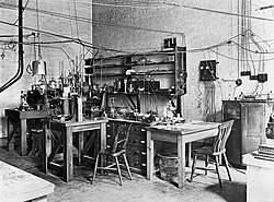 Sir Ernest Rutherford's laboratory