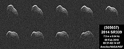 Radar observations of near-Earth asteroid (505657) 2014 SR339 as seen by Arecibo