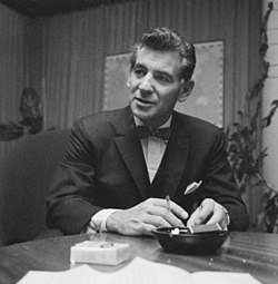 Bernstein during a visit to Finland, 1959