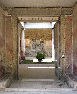 Entrance to Villa San Marco and atrium