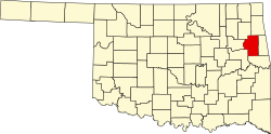 Cherokee County map