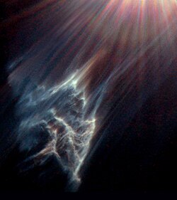 Hubble Space Telescope image of reflection nebulosity near Merope (IC 349)