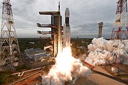 Chandrayaan-2 lifting off on 22 July 2019 at 02.43 PM IST