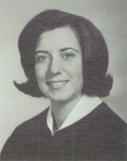 McMahon's 1966 high school senior year yearbook photo.