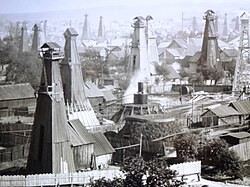 Oil wells in Boryslav