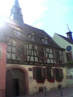 Albert Schweitzer's birthplace in Kaysersberg, now in Alsace in France