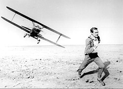 Grant chased by the crop duster during North by Northwest (1959)