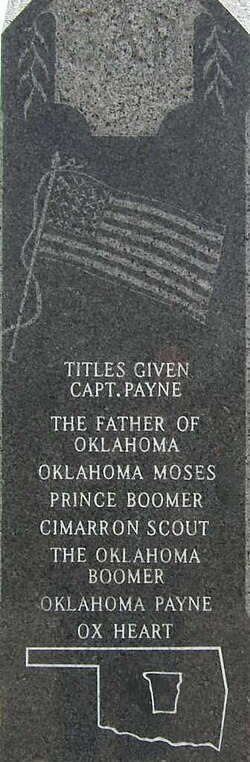 The gravestone of David L. Payne