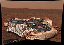 Spirit's lander on Mars