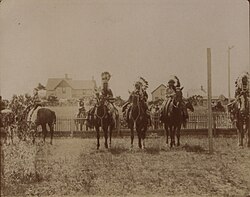 Women of the Blood Nation in battle dress, 1907