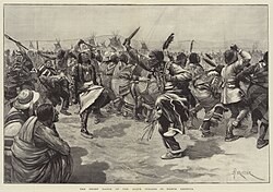 A depiction of the Ghost Dance