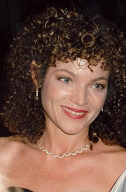 Amy Irving at the Governor's Ball after the Awards.