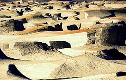 Campo de piedra pómez.