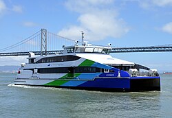 San Francisco Bay Ferry is a public water taxi system in the Bay Area.