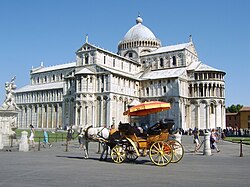 Some cathedrals are major tourist destinations and World Heritage Sites. Pisa is one of the best known.