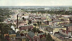 Bird's-eye view in 1909