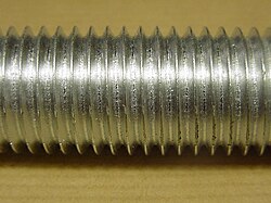 Profile of an M20 thread.