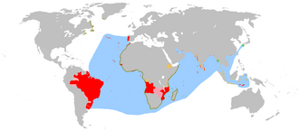 Map of the Portuguese Empire.