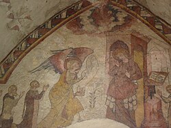 The wall paintings of the Chapelle ès Pêcheurs (Fishermen's Chapel) are a rare survival of the iconoclasm of the Reformation in Jersey.