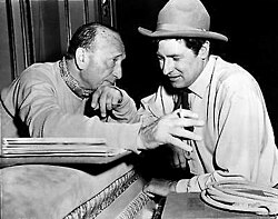 Curtiz with Will Rogers, Jr., in 1952