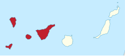 The Province of Santa Cruz de Tenerife within the Canary Islands
