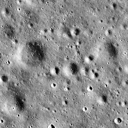 Image of Apollo 12 landing site (center) used in mission planning (1.75 × 1.75 km)