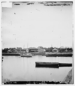St. Augustine waterfront, Slave Market and Town Plaza, 1860s
