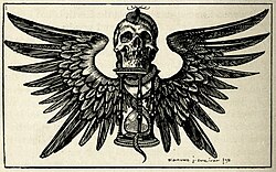 "Time and Death", 1898 illustration by E. J. Sullivan for Sartor Resartus