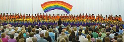 Lower School students at Maclay School celebrating Grandparents Day in 2008
